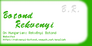 botond rekvenyi business card